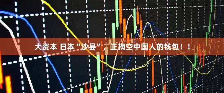 大资本 日本“沙县”，正掏空中国人的钱包！！