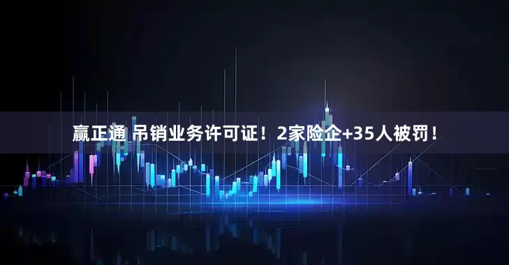 赢正通 吊销业务许可证！2家险企+35人被罚！